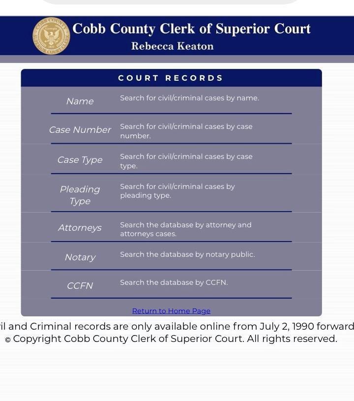 Cobb County Clerk of Superior Court